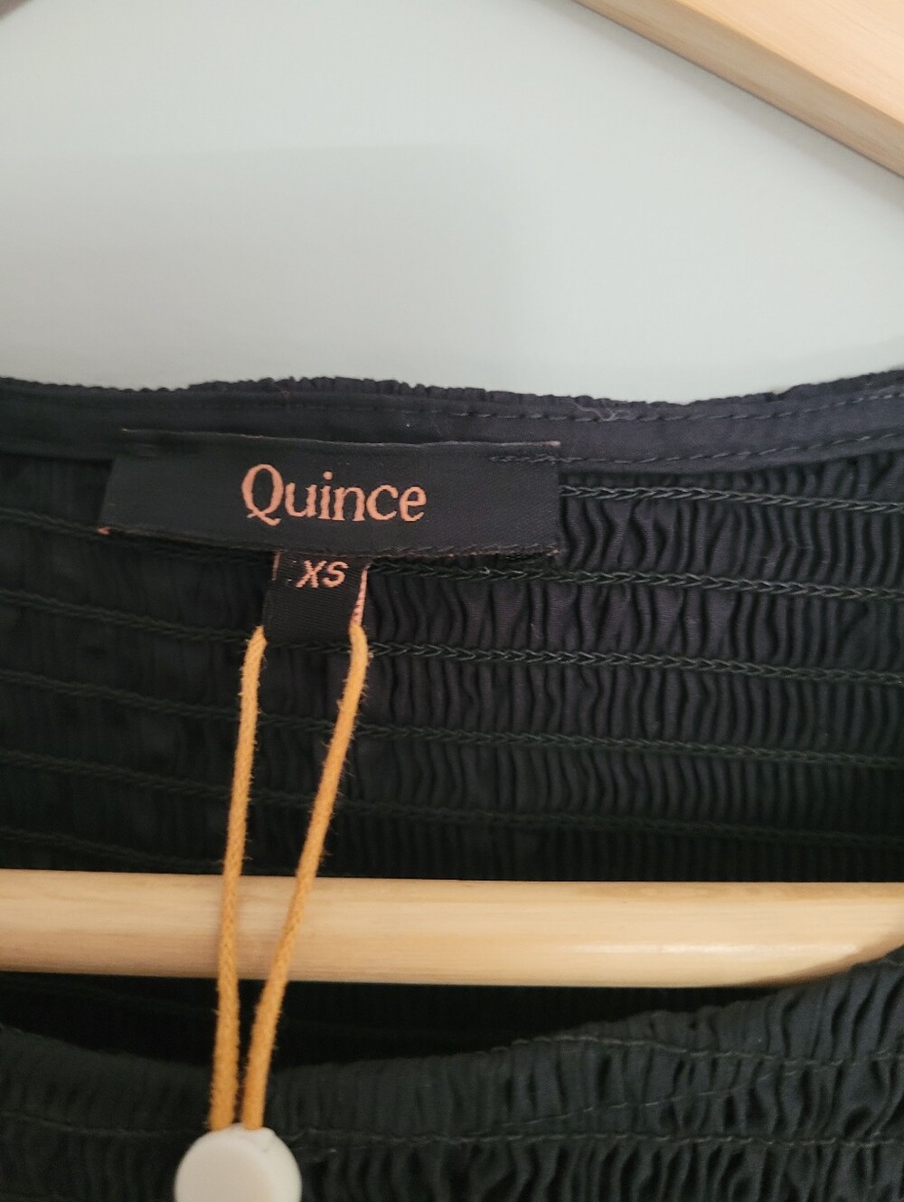 NWT Quince 100% Organic Cotton Poplin Boat Neck Maxi Dress - Black XS - Picture 5 of 10